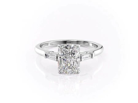 The Liv Set With A 3 Carat Radiant Moissanite For Discount