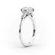 The Liv Set With A 3.5 Carat Princess Moissanite For Discount