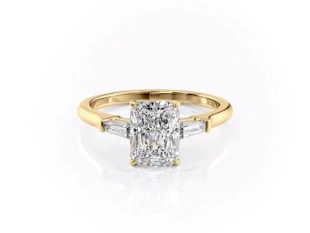 The Liv Set With A 5 Carat Radiant Moissanite Sale