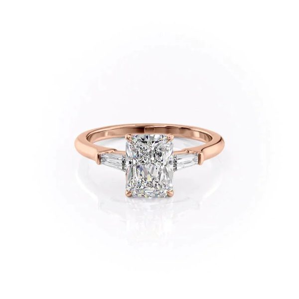 The Liv Set With A 2 Carat Radiant Moissanite For Cheap