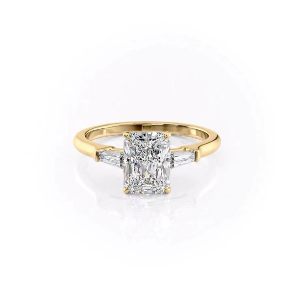 The Liv Set With A 2.5 Carat Radiant Moissanite Fashion