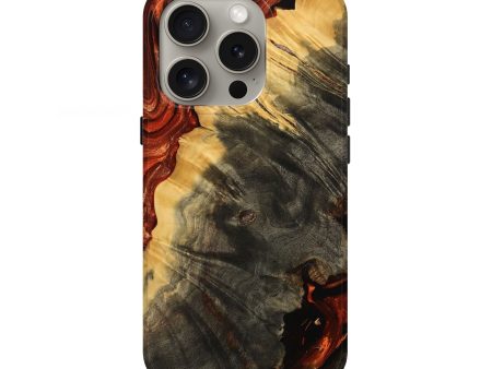 iPhone 16 Pro Wood Live Edge Phone Case - Caty (Red, 739515) on Sale