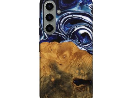 Galaxy S24 Wood Live Edge Phone Case - Shirley (Blue, 738780) Discount