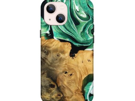 iPhone 13 mini Wood Live Edge Phone Case - Surin (Green, 738773) Fashion