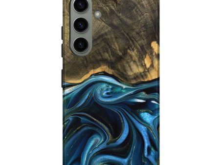 Galaxy S24 Plus Wood Live Edge Phone Case - George (Blue, 739510) Hot on Sale