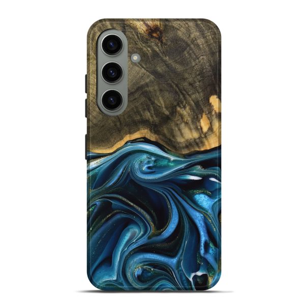 Galaxy S24 Plus Wood Live Edge Phone Case - George (Blue, 739510) Hot on Sale