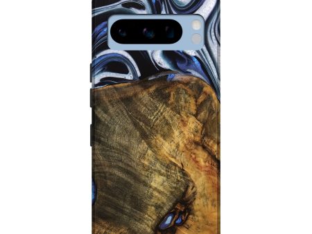 Pixel 8 Pro Wood Live Edge Phone Case - Ashli (Blue, 740118) For Discount