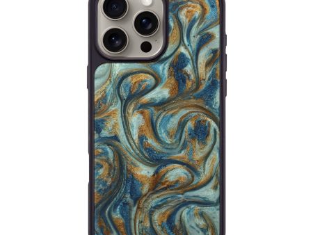 iPhone 16 Pro Max ResinArt Phone Case - Anni (Teal & Gold, 740172) Online