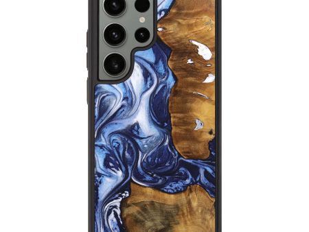 Galaxy S23 Ultra Wood Phone Case - Buena (Blue, 738297) Sale