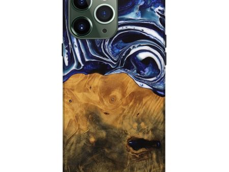 iPhone 13 Pro Max Wood Live Edge Phone Case - Shirley (Blue, 738780) Sale