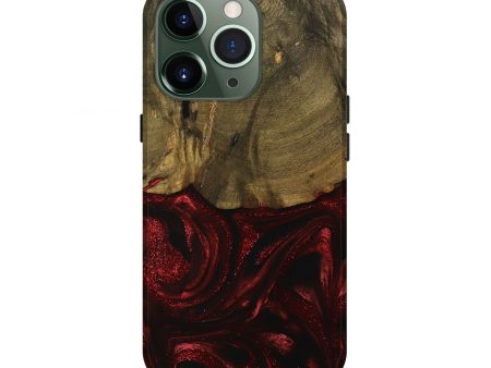 iPhone 13 Pro Wood Live Edge Phone Case - Berri (Red, 739504) Discount