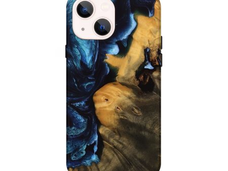 iPhone 14 Wood Live Edge Phone Case - Atlas (Blue, 738746) Discount