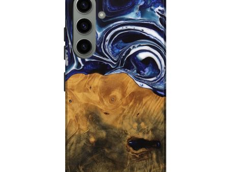 Galaxy S24 Plus Wood Live Edge Phone Case - Shirley (Blue, 738780) Online Sale