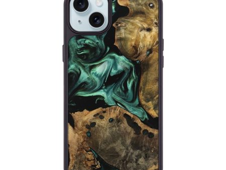 iPhone 15 Plus Wood Phone Case - Eduardo (Green, 738993) For Sale