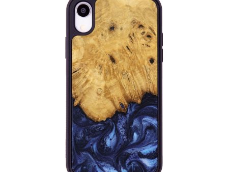 iPhone Xr Wood Phone Case - Johan (Blue, 739381) Discount