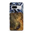 Pixel 7 Wood Live Edge Phone Case - Ashli (Blue, 740118) For Discount