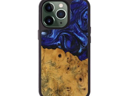 iPhone 13 Pro Wood Phone Case - Danyel (Blue, 738941) Online