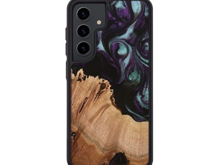 Galaxy S24 Wood Phone Case - Desirae (Purple, 739003) For Sale