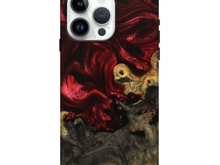 iPhone 15 Pro Max Wood Live Edge Phone Case - Kamilah (Red, 739486) Sale