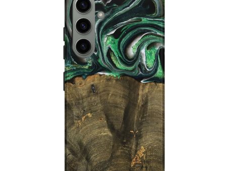 Galaxy S24 Plus Wood Live Edge Phone Case - Nadir (Green, 738764) For Cheap