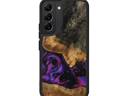 Galaxy S22 Wood Phone Case - Adriane (Purple, 740212) Online now