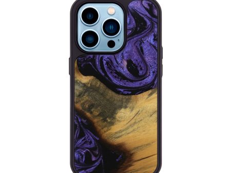 iPhone 14 Pro Wood Phone Case - Gavra (Purple, 739899) Online Hot Sale