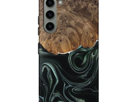 Galaxy S23 Plus Wood Live Edge Phone Case - Tsing (Green, 737359) For Discount