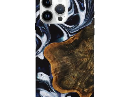 iPhone 15 Pro Max Wood Live Edge Phone Case - Lillia (Blue, 740117) Hot on Sale