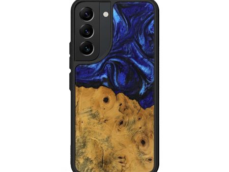 Galaxy S22 Wood Phone Case - Danyel (Blue, 738941) Sale