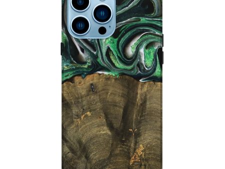 iPhone 14 Pro Max Wood Live Edge Phone Case - Nadir (Green, 738764) Discount