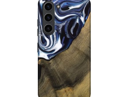 Galaxy S23 Wood Live Edge Phone Case - Severin (Blue, 739509) Online Sale