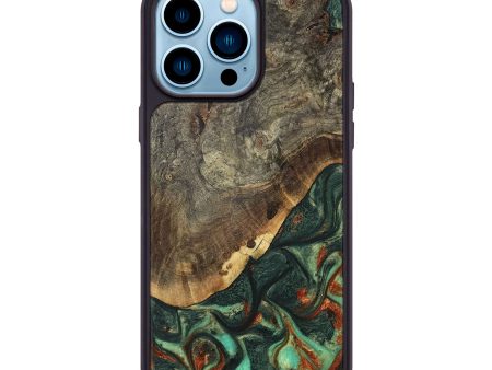 iPhone 14 Pro Max Wood Phone Case - Marv (Green, 739619) Supply