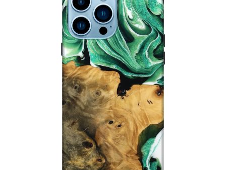 iPhone 14 Pro Max Wood Live Edge Phone Case - Surin (Green, 738773) For Discount