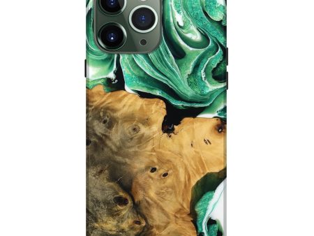 iPhone 13 Pro Max Wood Live Edge Phone Case - Surin (Green, 738773) Hot on Sale