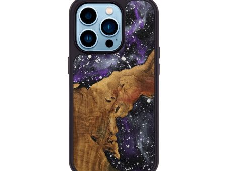 iPhone 14 Pro Wood Phone Case - Patches (Cosmos, 740317) on Sale