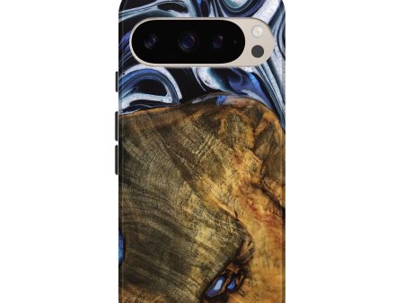 Pixel 9 Wood Live Edge Phone Case - Ashli (Blue, 740118) Online now