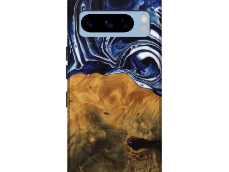 Pixel 8 Pro Wood Live Edge Phone Case - Shirley (Blue, 738780) Supply