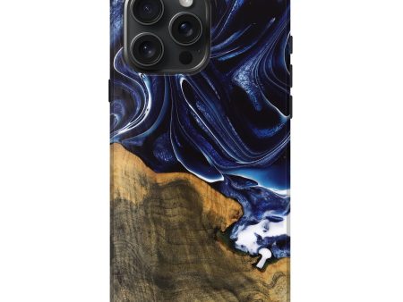 iPhone 16 Pro Max Wood Live Edge Phone Case - Bulent (Blue, 737354) For Discount