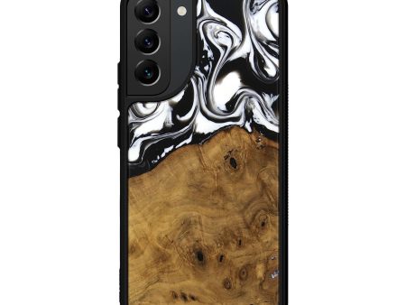 Galaxy S22 Plus Wood Phone Case - Jarrad (Black & White, 740267) Discount