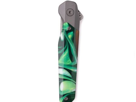 Live Edge ResinArt Pocket Knife - Ryder (Green, 740168) Fashion