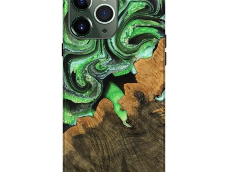 iPhone 13 Pro Max Wood Live Edge Phone Case - Liliane (Green, 738748) Online Hot Sale