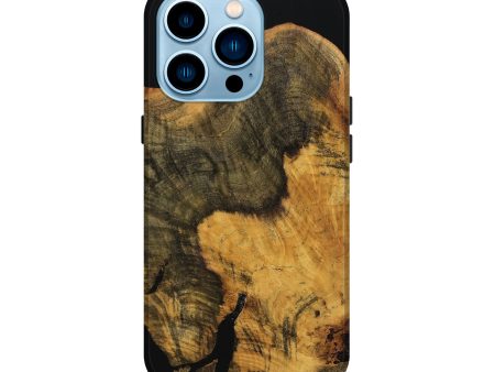 iPhone 14 Pro Wood Live Edge Phone Case - Qafi (Wood Burl, 739475) Supply