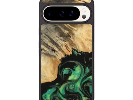 Pixel 9 Pro Wood Phone Case - Catlee (Green, 739733) Cheap