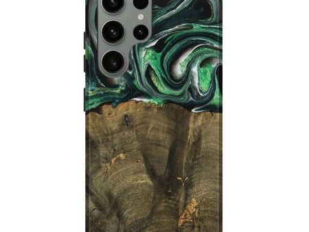 Galaxy S23 Ultra Wood Live Edge Phone Case - Nadir (Green, 738764) Sale