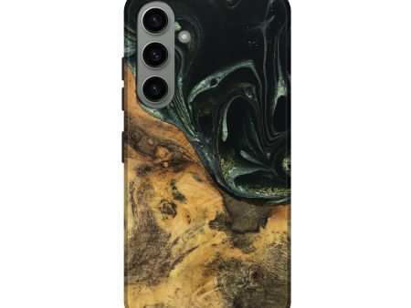 Galaxy S24 Wood Live Edge Phone Case - Nawa (Green, 740151) Online now