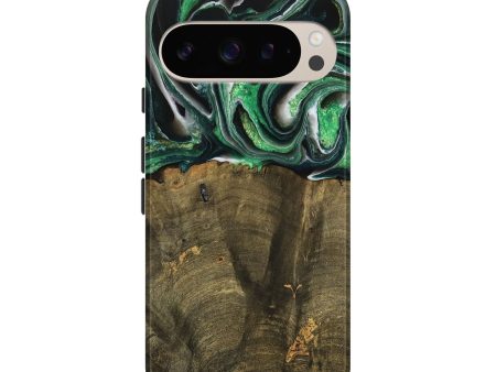 Pixel 9 Wood Live Edge Phone Case - Nadir (Green, 738764) Online Hot Sale