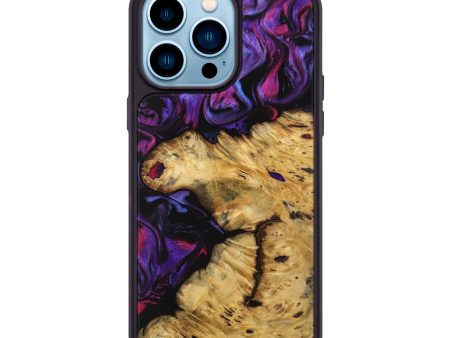 iPhone 14 Pro Max Wood Phone Case - Ankie (Purple, 739572) For Discount