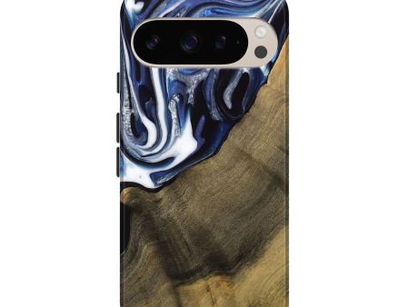 Pixel 9 Pro Wood Live Edge Phone Case - Severin (Blue, 739509) Online now