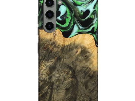 Galaxy S23 Plus Wood Live Edge Phone Case - Mayra (Green, 738775) Discount