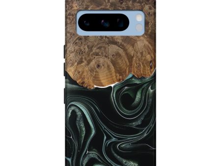 Pixel 8 Pro Wood Live Edge Phone Case - Tsing (Green, 737359) on Sale